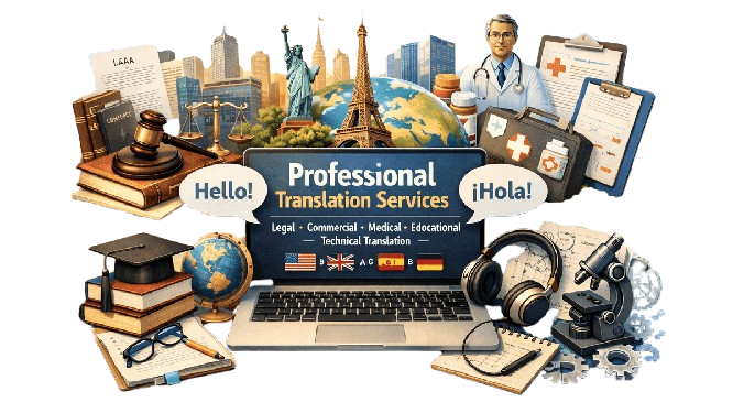 Professional Translation Services: Legal, Commercial, Medical, Educational & Technical Translation