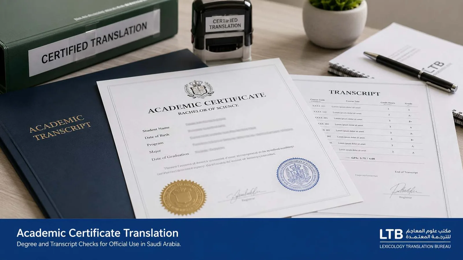 Degree certificate equivalency and academic document translation guide in Saudi Arabia