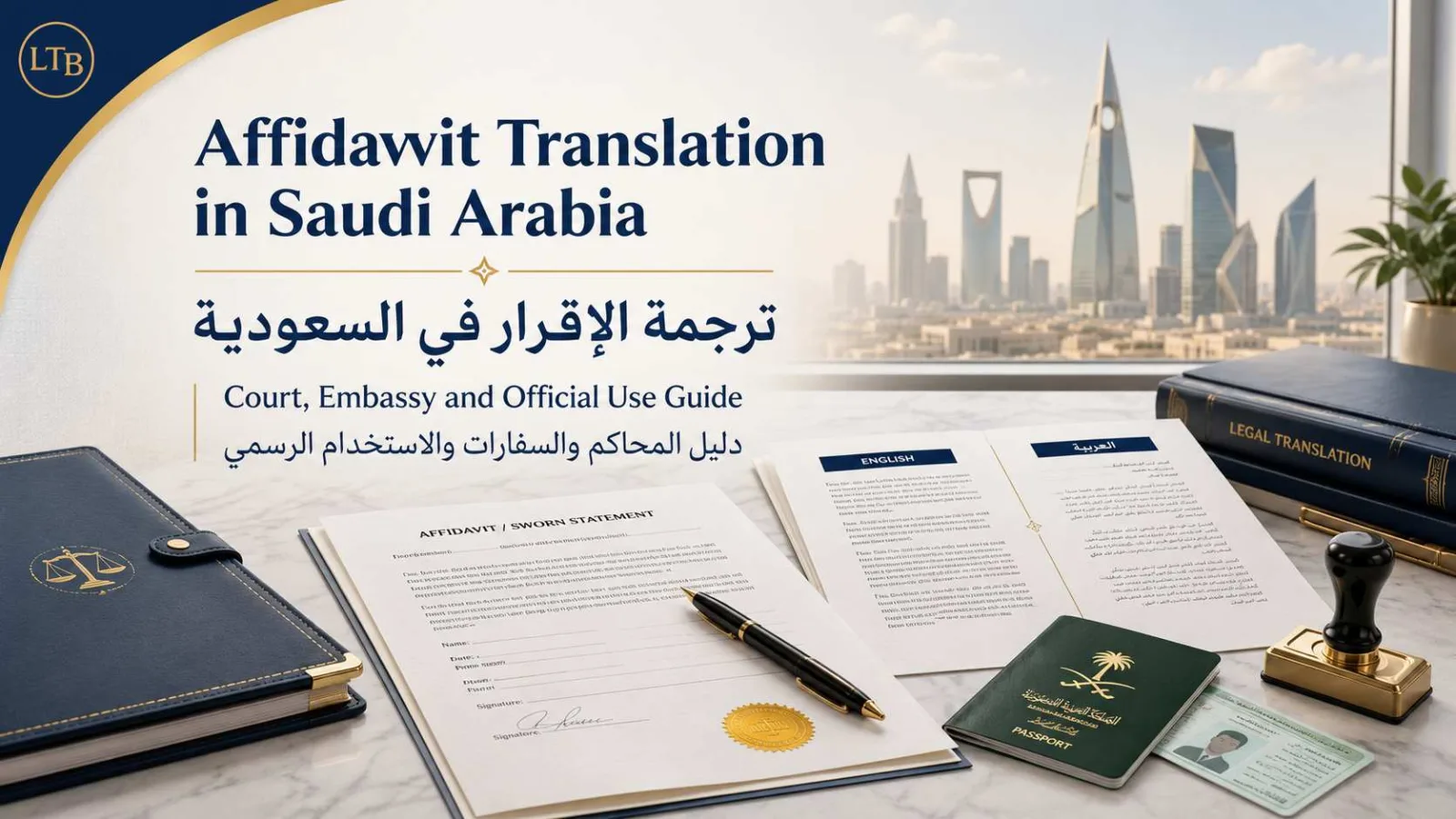 Affidavit translation in Saudi Arabia for court embassy and official use